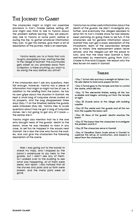 Baron's Gambit (Swords & Wizardry Adventure) - PDF