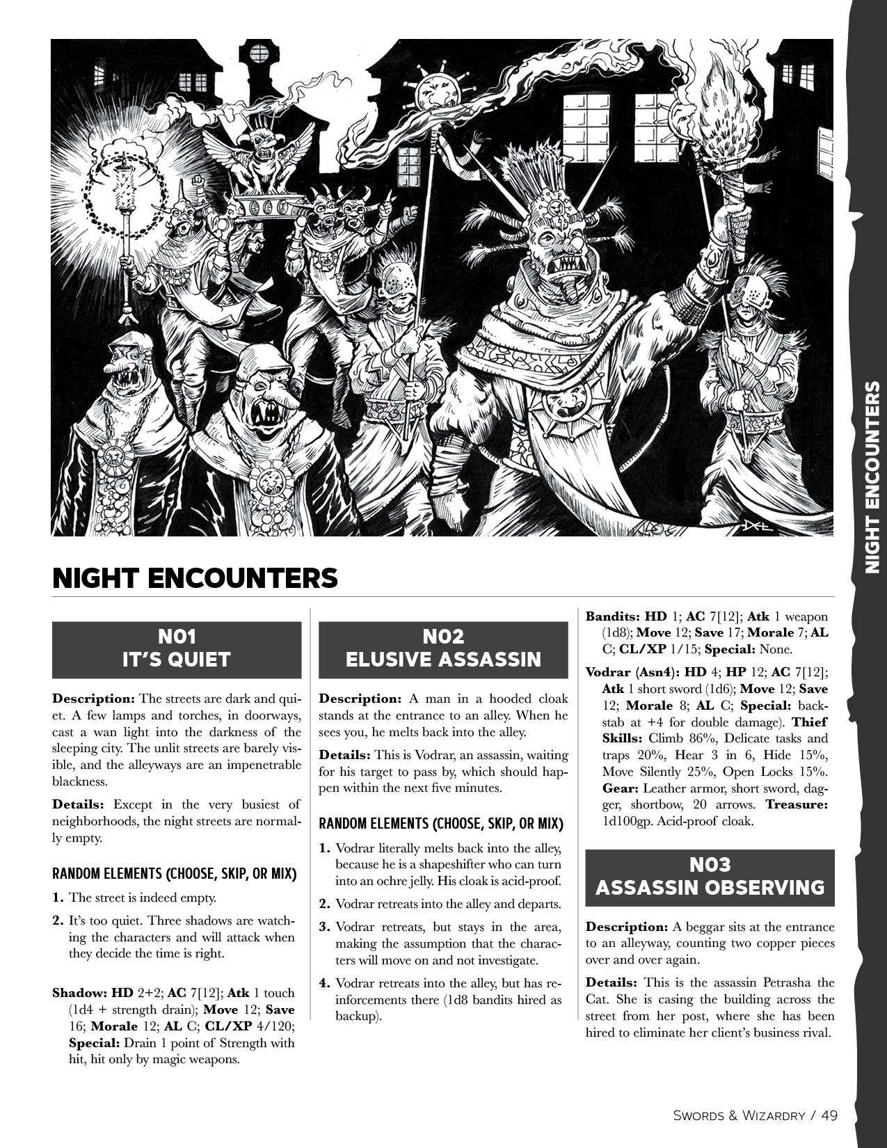 City Encounters for Swords & Wizardry PDF